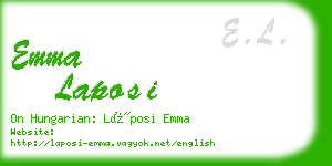 emma laposi business card